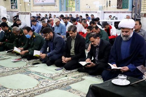 تصاویر/ مراسم یادبود شهید رئیسی در مسجد الغدیر خورموج