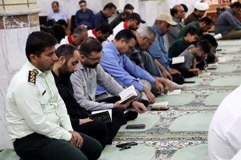 تصاویر/ مراسم یادبود شهید رئیسی در مسجد الغدیر خورموج