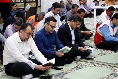 تصاویر/ مراسم یادبود شهید رئیسی در مسجد الغدیر خورموج