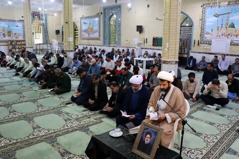 تصاویر/ مراسم یادبود شهید رئیسی در مسجد الغدیر خورموج