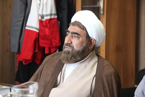 تصاویر / دیدار مدیر ومعاونین مرکز مدیریت حوزه علمیه قزوین با مدیر عامل جمعیت هلال احمر قزوین