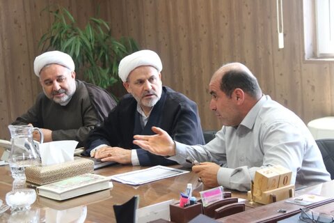 تصاویر / دیدار مدیر ومعاونین مرکز مدیریت حوزه علمیه قزوین با مدیر عامل جمعیت هلال احمر قزوین