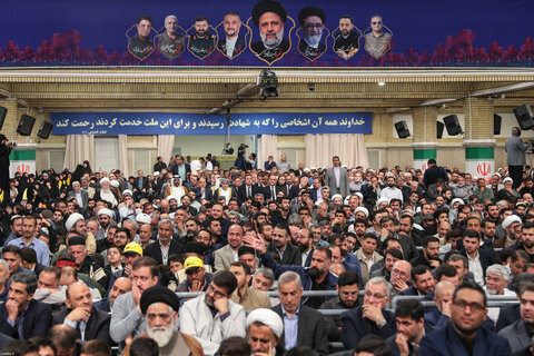 تصاویر/ مراسم بزرگداشت شهید رئیسی و شهدای خدمت با حضور رهبر معظم انقلاب
