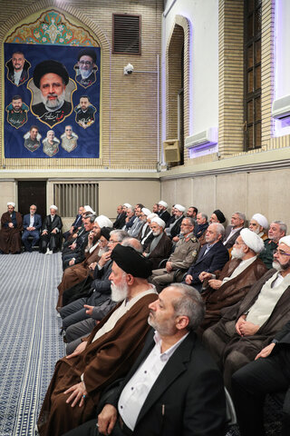 تصاویر/ مراسم بزرگداشت شهید رئیسی و شهدای خدمت با حضور رهبر معظم انقلاب