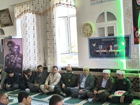 تصاویر/ مراسم گرامیداشت اولین سالگرد شهادت شهدای خدمت در بوکان