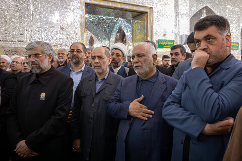 تصاویر/ گرامیداشت اولین سالگرد شهادت آیت الله رئیسی در حرم مطهر رضوی