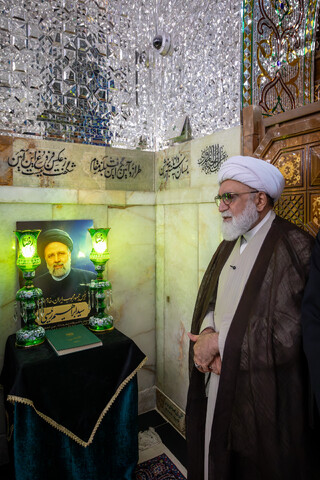 تصاویر/ گرامیداشت اولین سالگرد شهادت آیت الله رئیسی در حرم مطهر رضوی