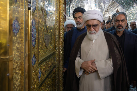 تصاویر/ گرامیداشت اولین سالگرد شهادت آیت الله رئیسی در حرم مطهر رضوی