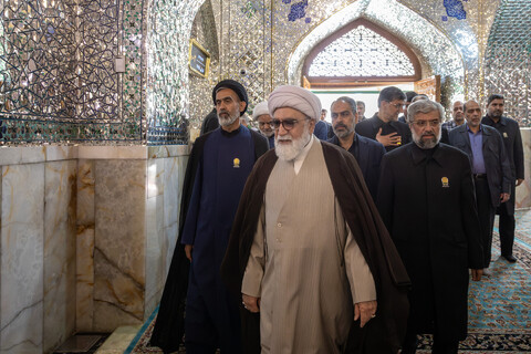 تصاویر/ گرامیداشت اولین سالگرد شهادت آیت الله رئیسی در حرم مطهر رضوی