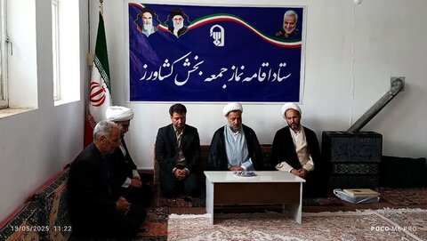 تصاویر/ دیدار مبلغین طرح امین  بخش کشاورز با مدیر مدرسه علمیه شاهین دژ