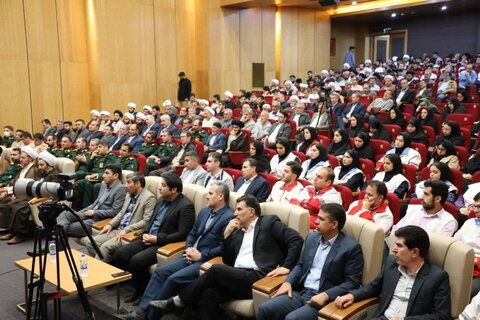 تصاویر/ مراسم گرامیداشت شهدای خدمت با عنوان "الگوی حکمرانی شهید جمهور"  در خوی