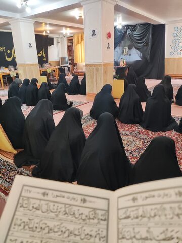 تصاویر/ مراسم بزرگداشت شهید رئیسی در مدرسه علمیه الزهرا (س) خوی