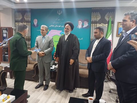 تصاویر/ جلسه هماهنگی  و هم اندیشی هیأت‌ امنای ستاد توسعه و بازسازی عتبات عالیات شهرستان سلماس