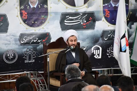 تصاویر/ مراسم بزرگداشت شهدای خدمت در مسجد جامع شهانق خوی