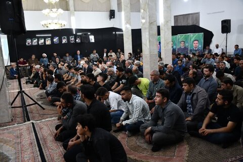 تصاویر/ مراسم بزرگداشت شهدای خدمت در مسجد جامع شهانق خوی