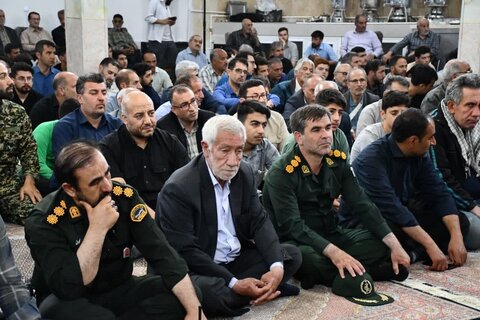 تصاویر/ مراسم بزرگداشت شهدای خدمت در مسجد جامع شهانق خوی