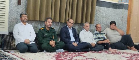 مراسم بزرگداشت شهدای خدمت در مسجد صاحب الزمان عسلویه