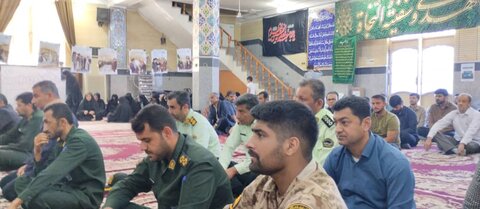 مراسم بزرگداشت شهدای خدمت در مسجد صاحب الزمان عسلویه