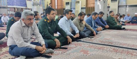 مراسم بزرگداشت شهدای خدمت در مسجد صاحب الزمان عسلویه