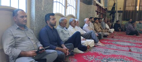مراسم بزرگداشت شهدای خدمت در مسجد صاحب الزمان عسلویه