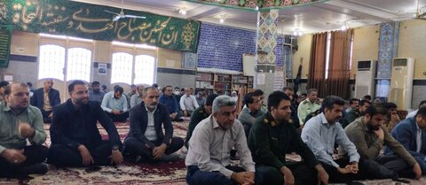 مراسم بزرگداشت شهدای خدمت در مسجد صاحب الزمان عسلویه