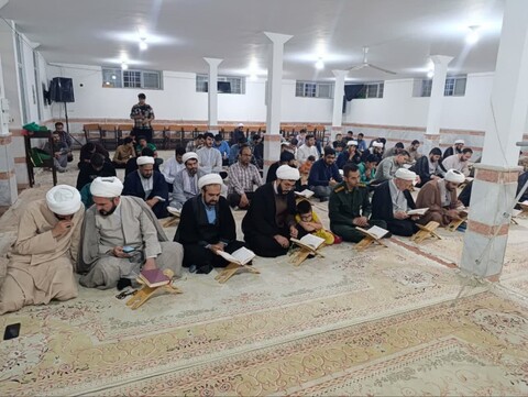 تصاویر/ محفل انس با قرآن کریم ،یادبود شهید آیت الله رئیسی و شهدای راه خدمت در مدرسه علمیه علوی هیدج