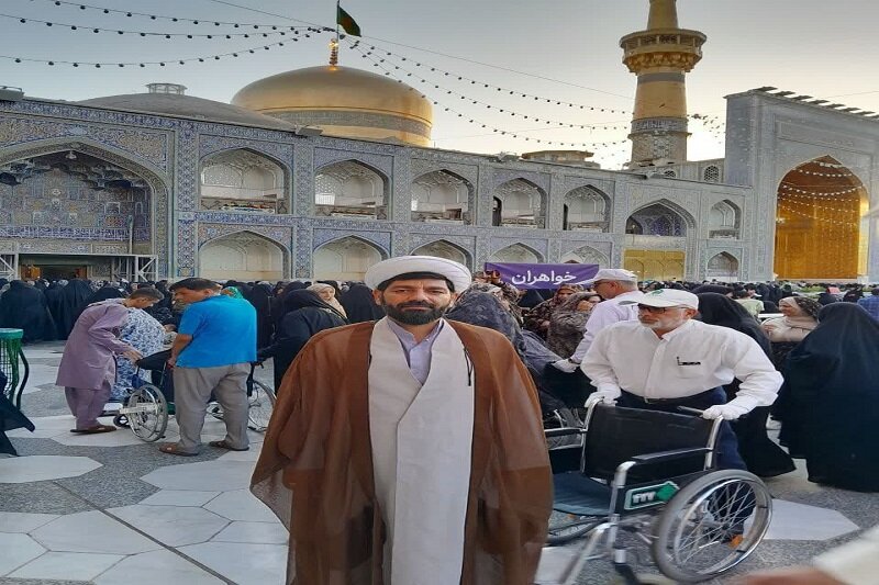 کاروان زیارت اولیهای کرمانشاه با طرح «مهر رضوی» به مشهد مقدس اعزام شدند+تصاویر