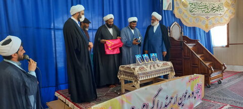 تصاویر/ آئین رونمایی از نشریه «صراط» مدرسه علمیه امیرالمومنین(ع) آران و بیدگل