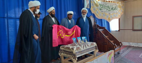 تصاویر/ آئین رونمایی از نشریه «صراط» مدرسه علمیه امیرالمومنین(ع) آران و بیدگل
