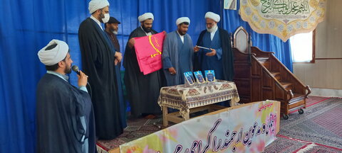 تصاویر/ آئین رونمایی از نشریه «صراط» مدرسه علمیه امیرالمومنین(ع) آران و بیدگل