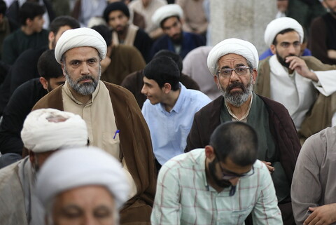 تصاویر/ مراسم بزرگداشت شهدای خدمت در مدرسه فیضیه قم
