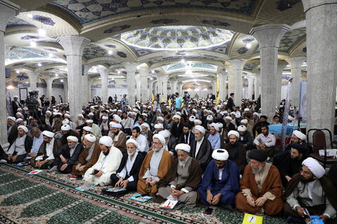 تصاویر/ مراسم بزرگداشت شهدای خدمت در مدرسه فیضیه قم