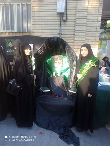 تصاویر/ مراسم بزرگداشت شهید رئیسی به همت طلاب خواهران سلماس