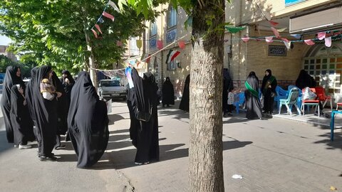 تصاویر/ مراسم بزرگداشت شهید رئیسی به همت طلاب خواهران سلماس