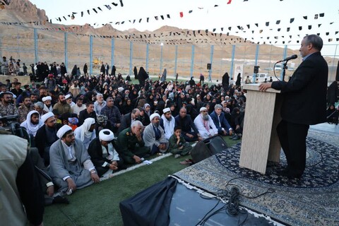 تصاویر| بزرگداشت شهدای خدمت در روستای مرزی لانو خراسان جنوبی