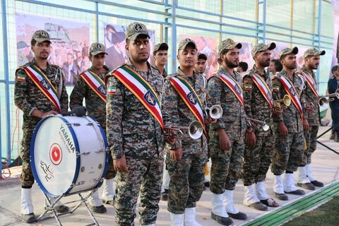 تصاویر| بزرگداشت شهدای خدمت در روستای مرزی لانو خراسان جنوبی