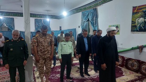 تصاویر| بزرگداشت شهدای خدمت در روستای مرزی لانو خراسان جنوبی