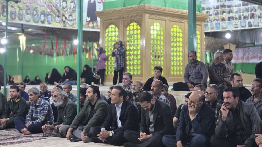 تصاویر/ اولین سالگرد شهادت شهدای خدمت در حسین آبادکویر