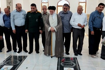 تصاویر/ غبارروبی قبور شهدای بردستان