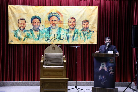 تصاویر / مراسم بزرگداشت شهدای خدمت در هیئت هنر و رسانه