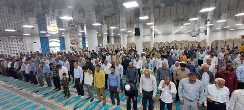 تصاویر/ آیین عبادی سیاسی نمازجمعه شهر جم