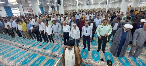 تصاویر/ آیین عبادی سیاسی نمازجمعه شهر جم