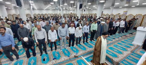 تصاویر/ آیین عبادی سیاسی نمازجمعه شهر جم
