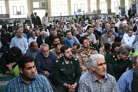 تصاویر/ آئین عبادی سیاسی نمازجمعه خوی