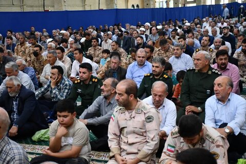 تصاویر/ آئین عبادی سیاسی نمازجمعه خوی