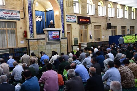 تصاویر/ آئین عبادی سیاسی نمازجمعه خوی