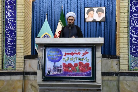 تصاویر/ آئین عبادی سیاسی نمازجمعه خوی