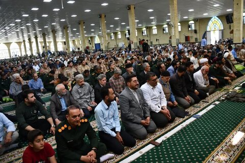 تصاویر/ آئین عبادی سیاسی نمازجمعه خوی
