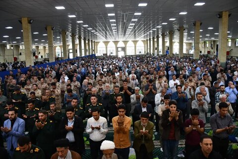 تصاویر/ آئین عبادی سیاسی نمازجمعه خوی