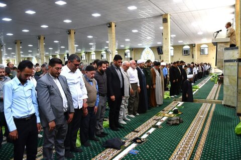 تصاویر/ آئین عبادی سیاسی نمازجمعه خوی